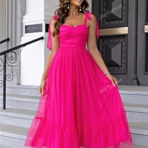 Elegant Pink Women's Dress